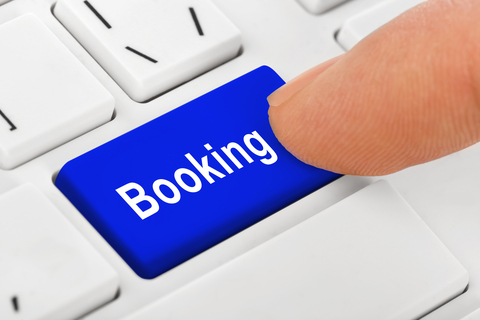 Booking Button on Computer